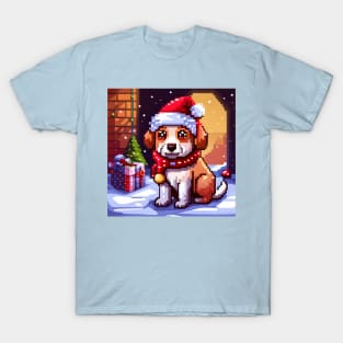 Pixel X-mas Beagle T-Shirt